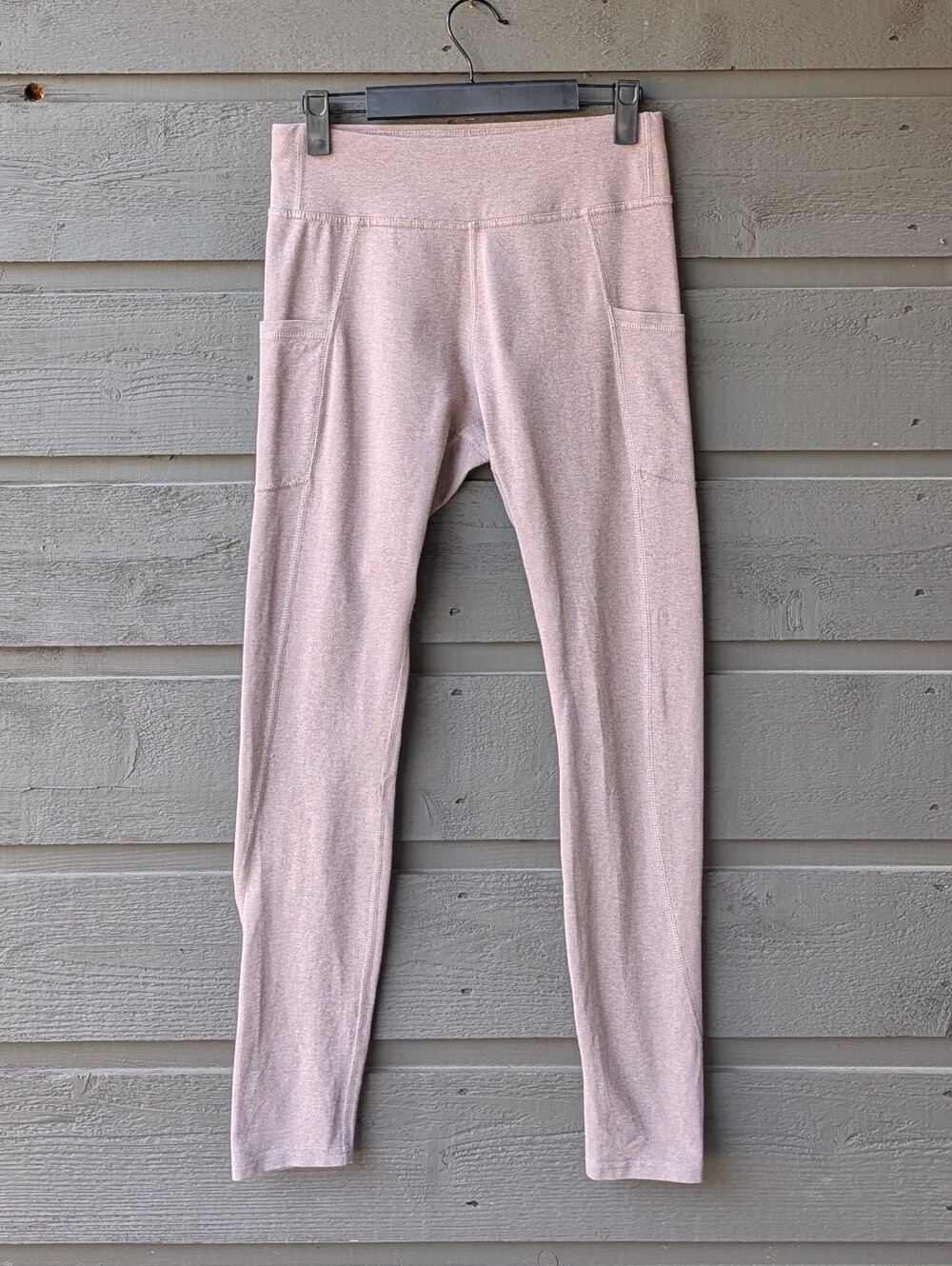 Pact Organic Oatmeal Beige Pocket Full Length Leggings size XS